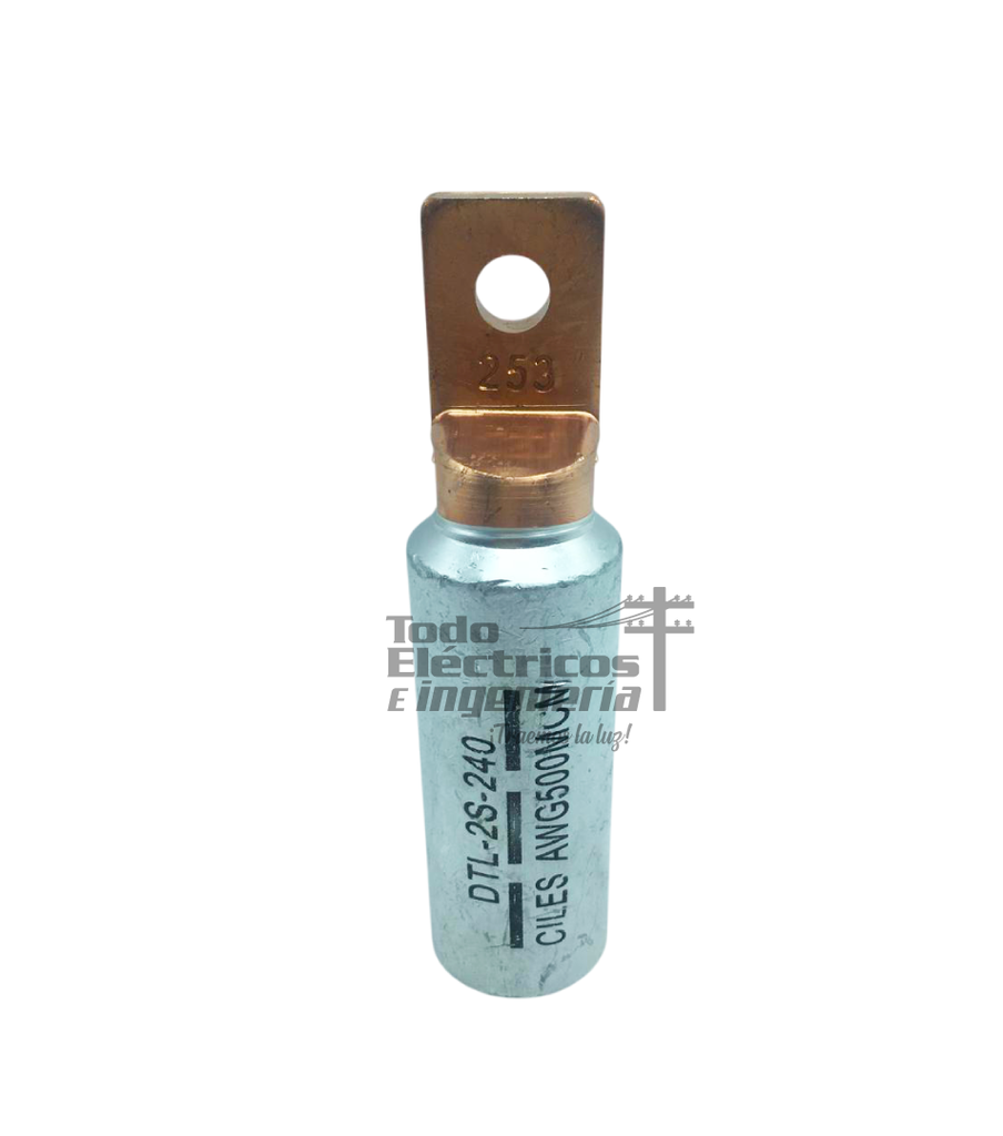 TERMINAL 500 BIMETALICA PALA DE COBRE   