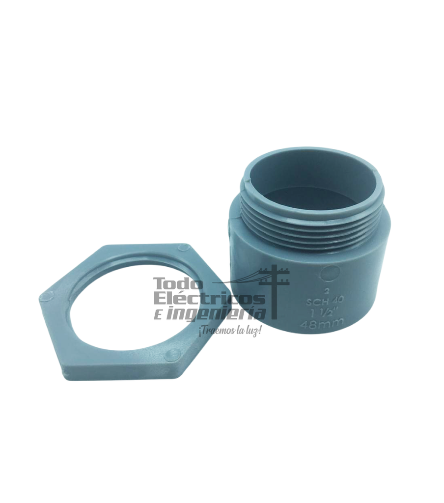 ADAPTADOR PVC SCH 40 1 1/2"    