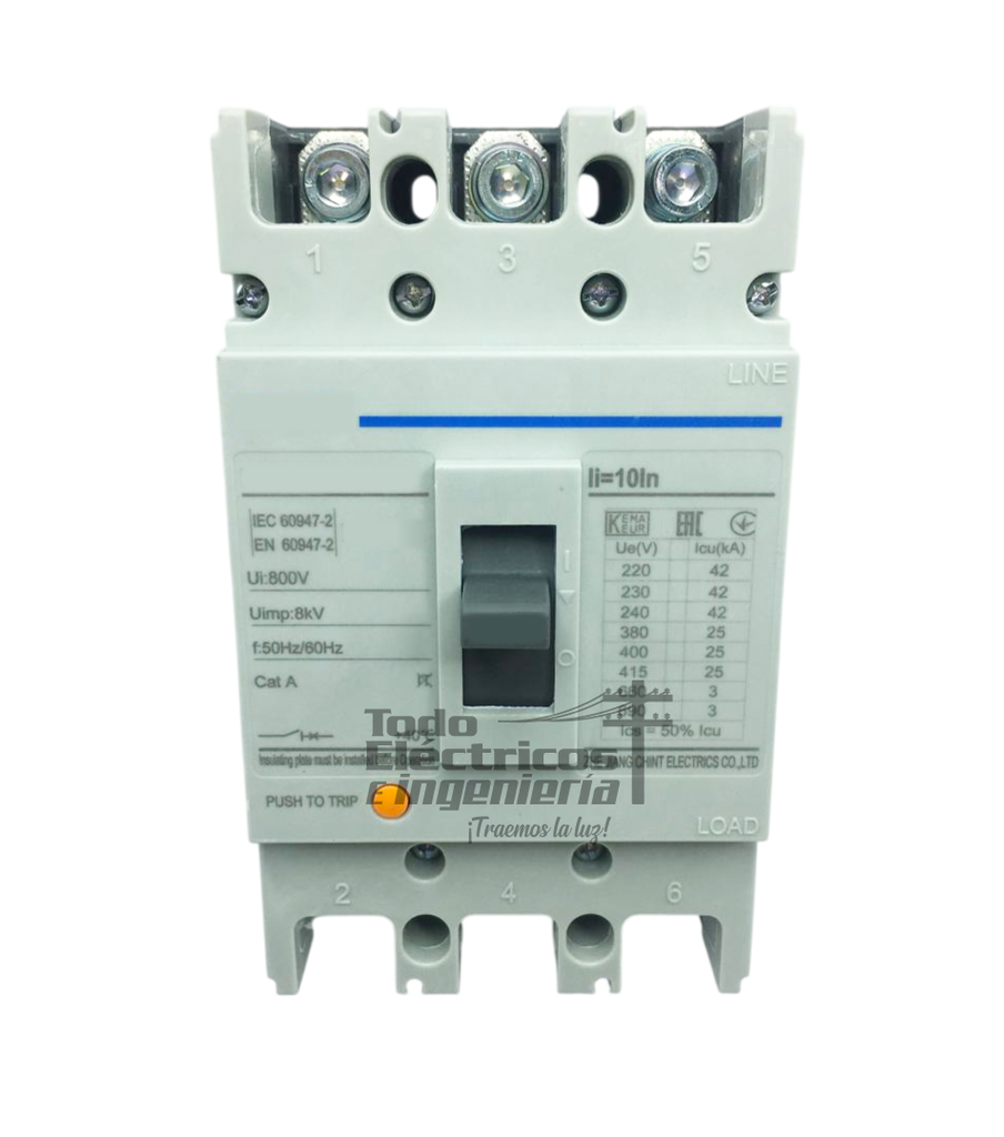 BREAKER INDUSTRIAL TRIFASICO 125A     