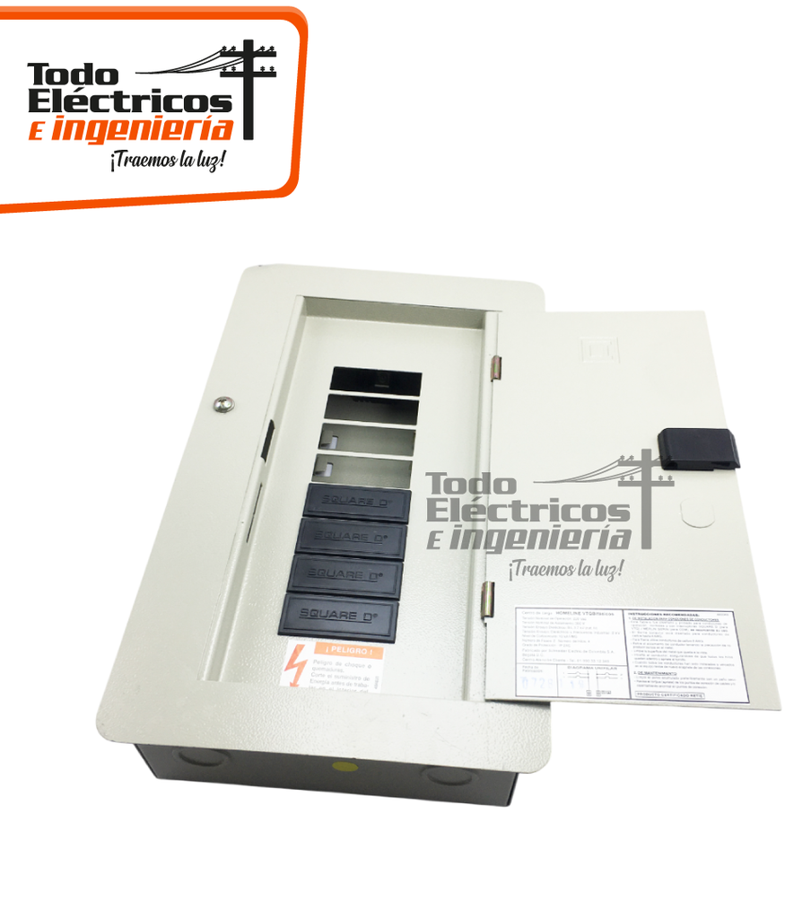 TABLERO 8 CTOS CON PUERTA SCHNEIDER    