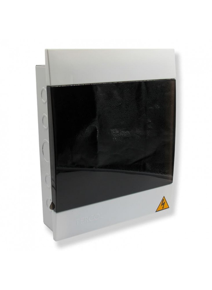 TABLERO 4 CTOS CON PUERTA POLICARBONATO BIFASICO