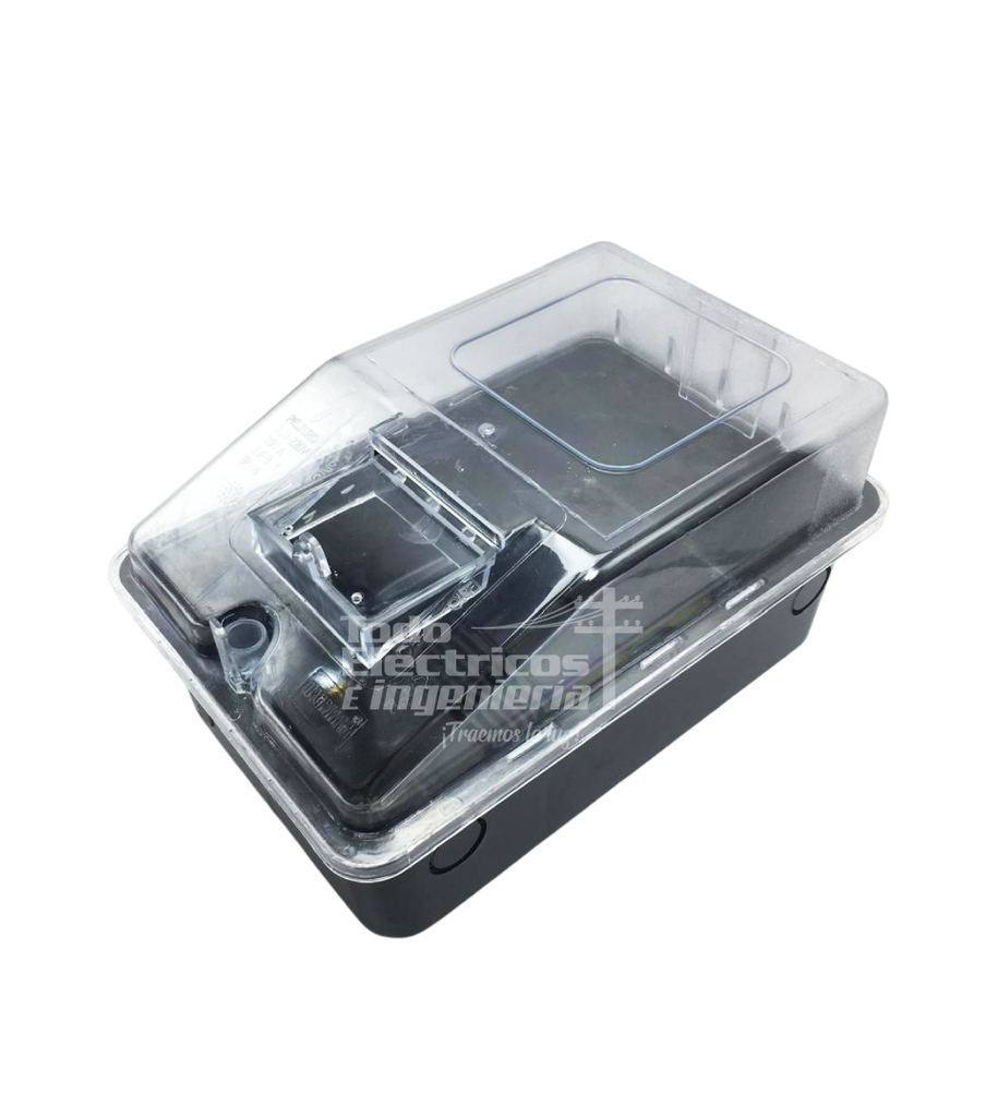 CAJA CONTADOR SENCILLA CON GARRA POLICARBONATO    