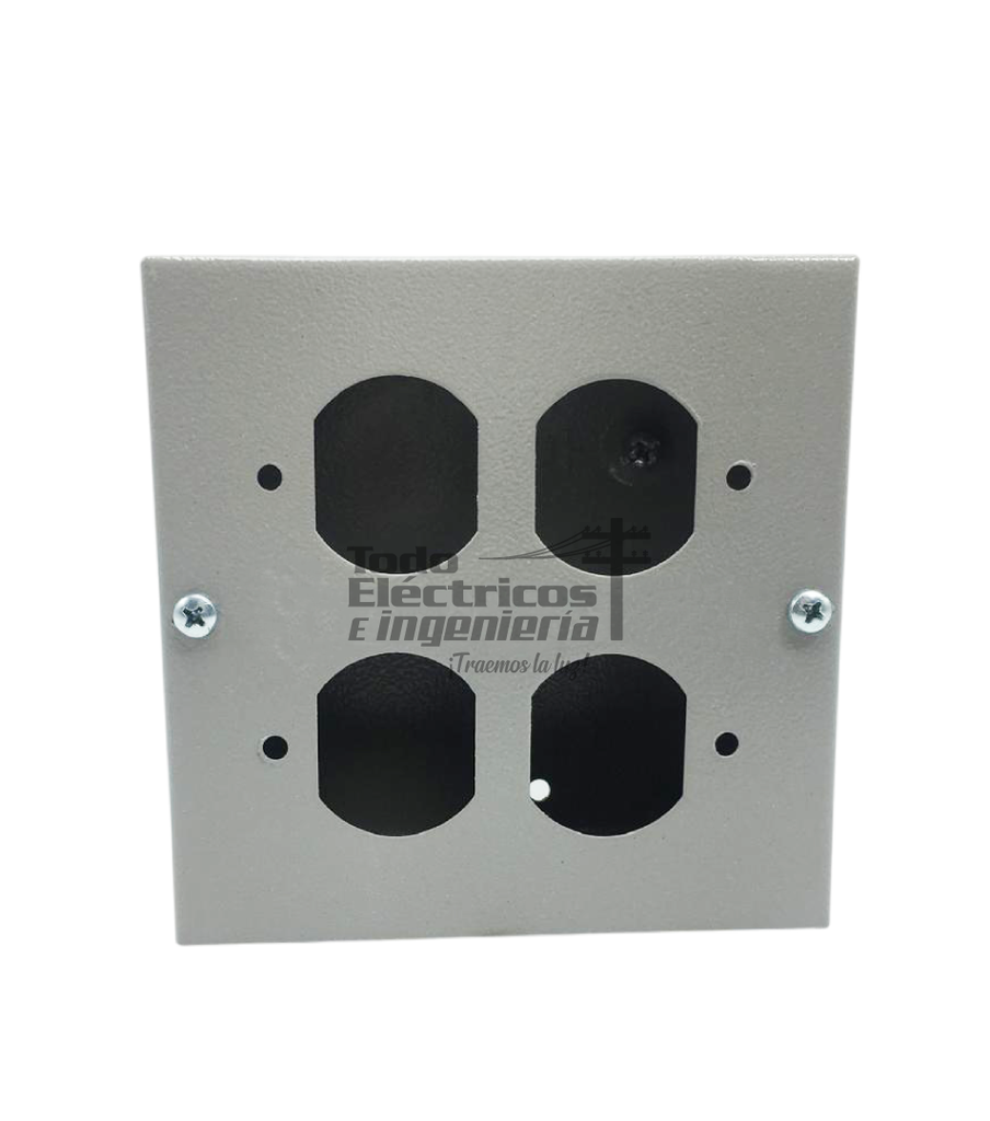 CAJA TROQUELADA DOBLE TOMA  DOBLE  