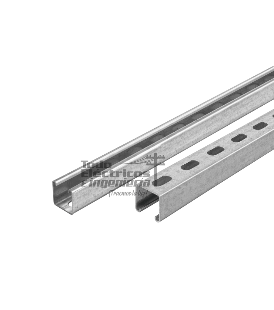 PERFIL METALICO RANURADO 4X4CM X 3M    