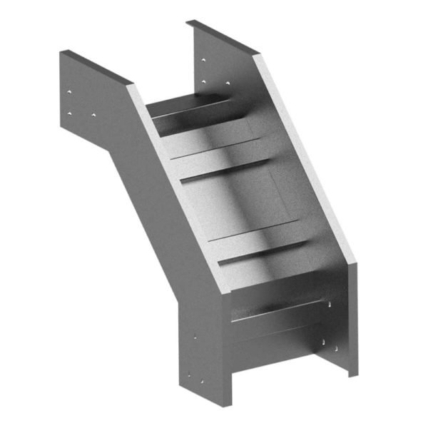 CURVA METALICA 30X8 VERTICAL EXTERIOR PARA DUCTO   