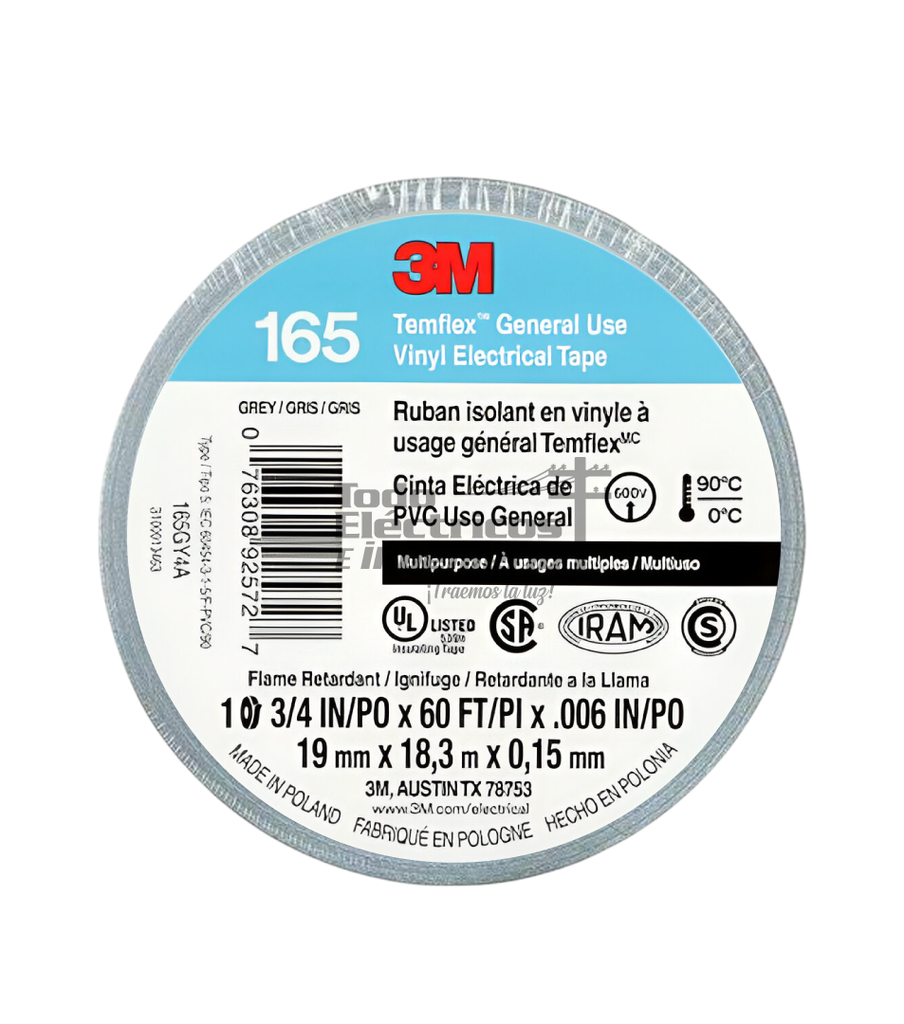 CINTA GRIS 3M     