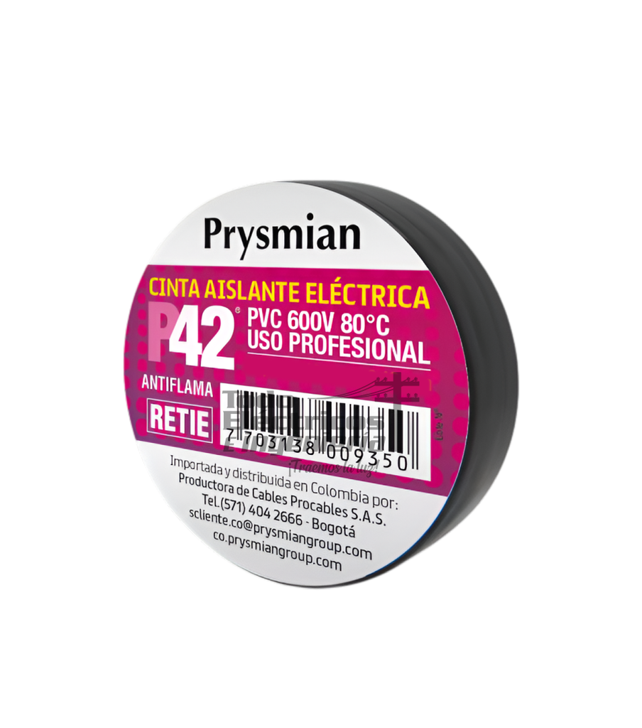 CINTA NEGRA PEQUEÑA PRYSMIAN PROFESIONAL    