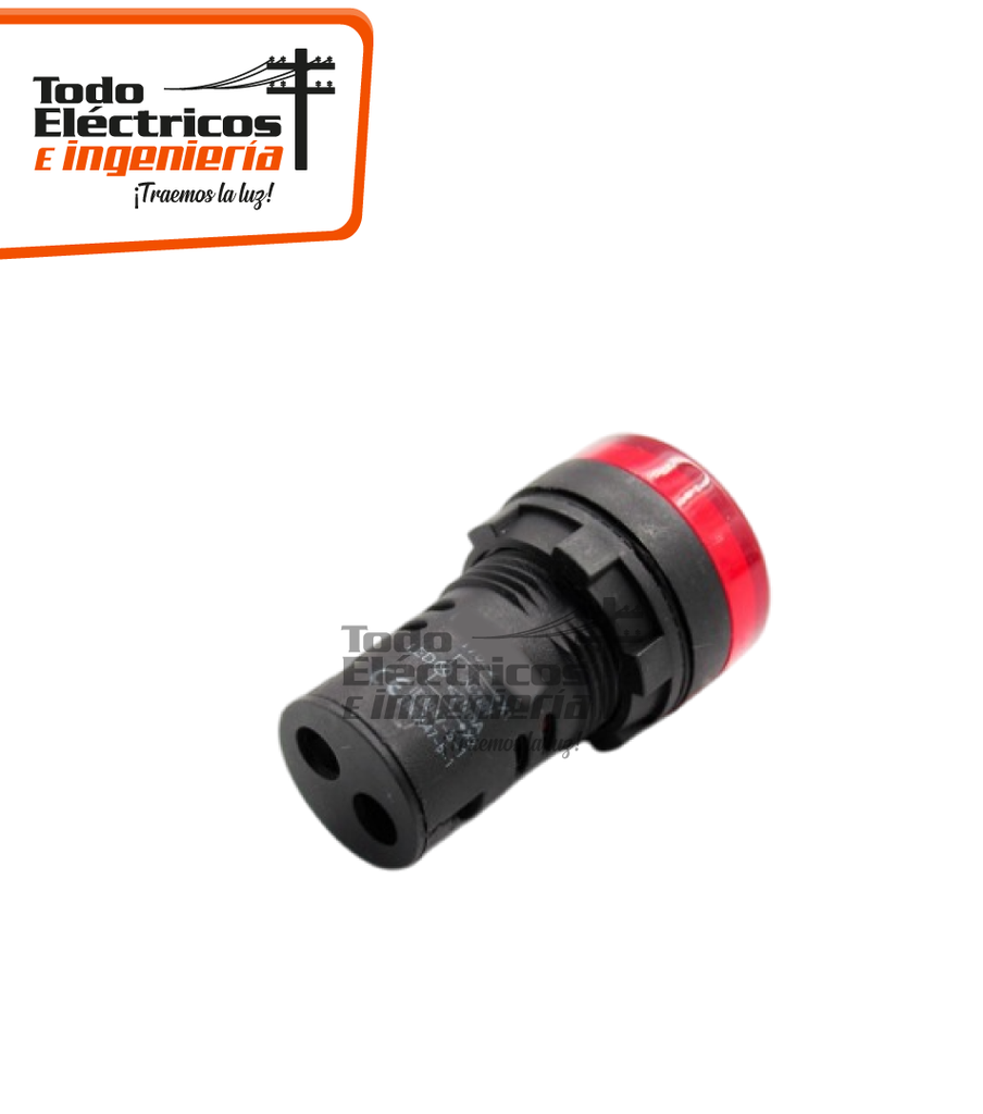 PILOTO LED 22MM 220V ROJO    