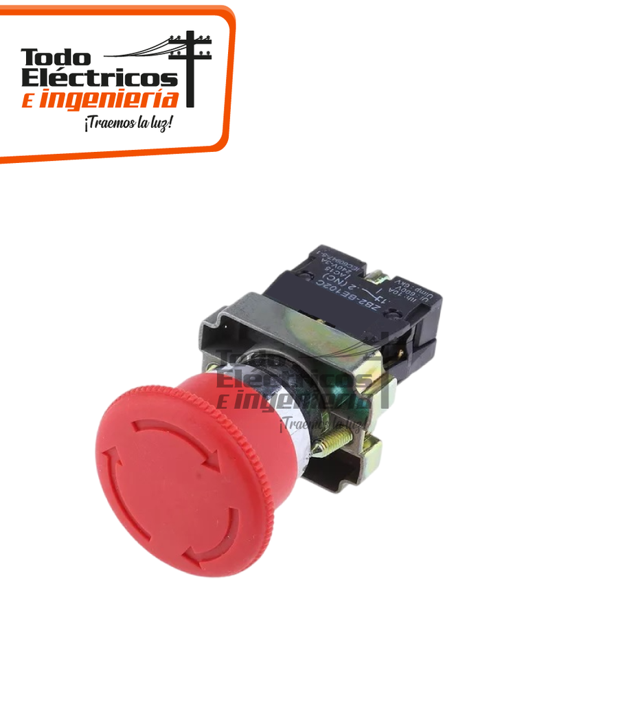 PULSADOR CONTACTOR PARADA DE EMERGENCIA 1NC  