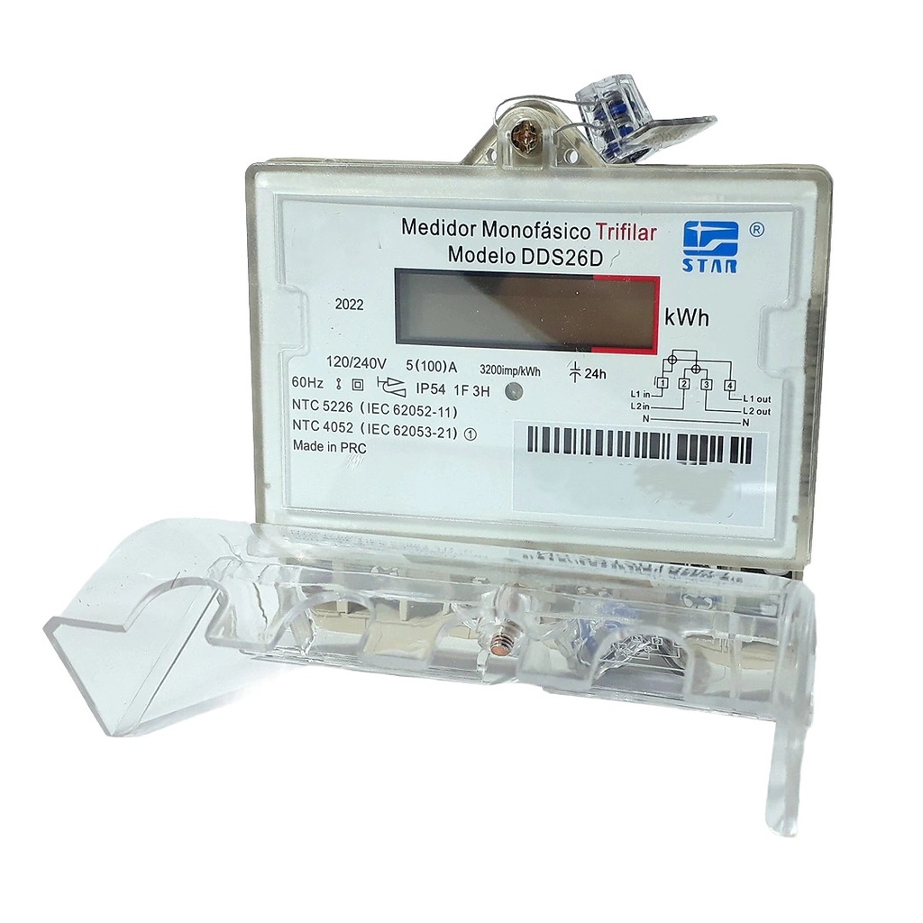 CONTADOR 5-100A MONOFASICO TRIFILAR 240V