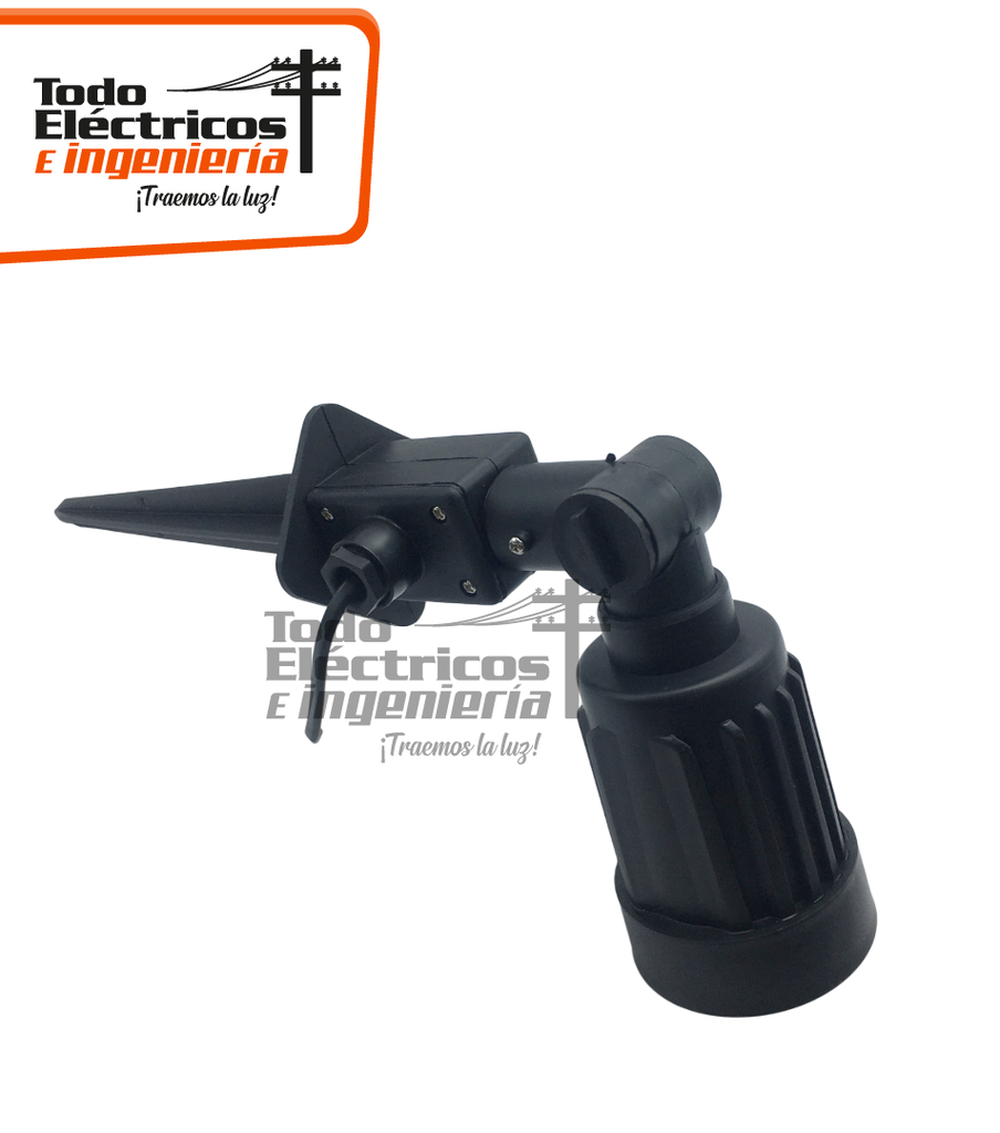 ESTACA SENCILLA NEGRA E27 SIN BOMBILLO  