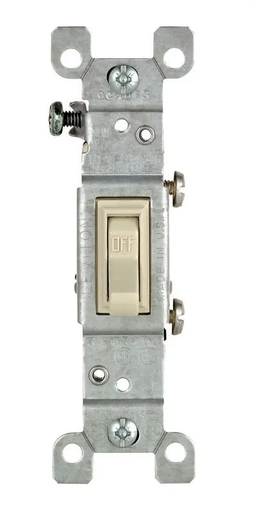 LEVITON SWITCH BEIGE SENCILLO     