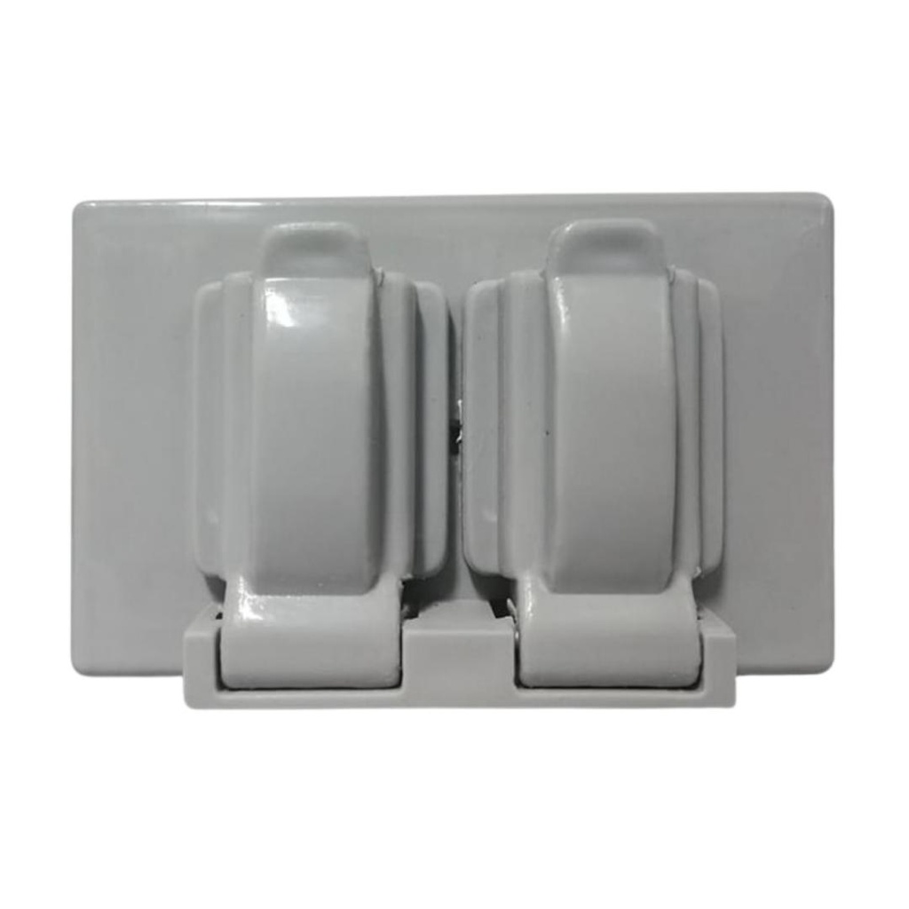 TAPA INTEMPERIE DOBLE GRIS     