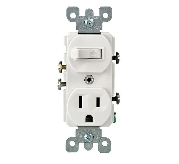 LEVITON TOMA SWITCH BLANCO     