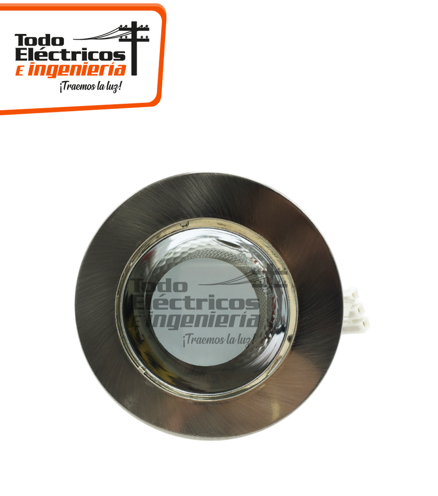 OJO DE BUEY 3.5" E27 CON VIDRIO SATIN    