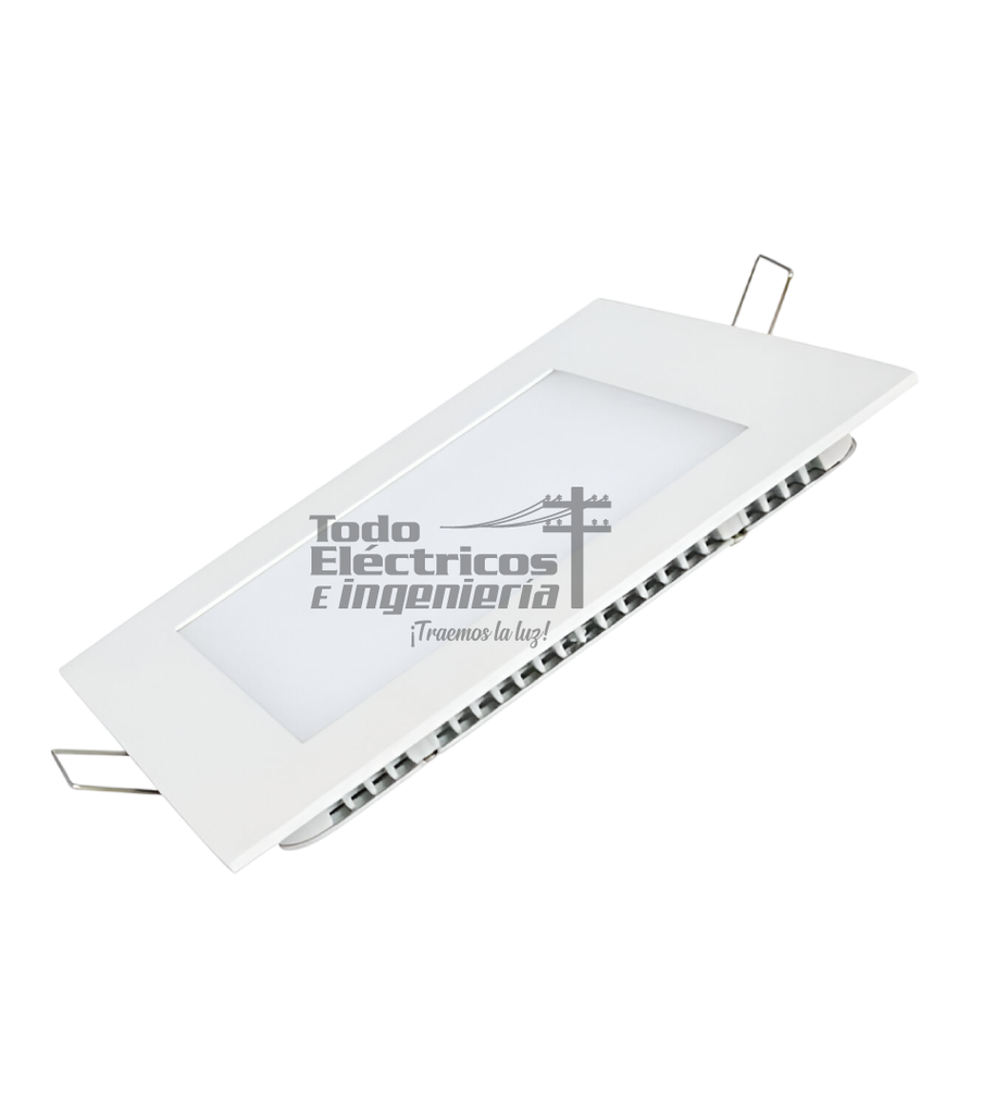 PANEL LED 12W INCRUSTAR CUADRADO 3000K LUZ CALIDA