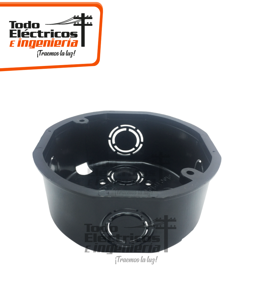CAJA PVC OCTAGONAL LIBRE DE HALOGENOS NEGRA    