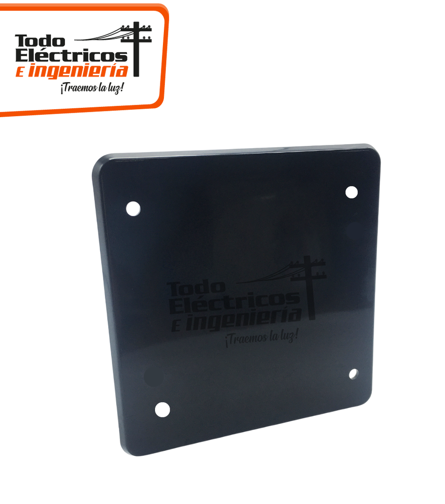 TAPA PVC 4X4 LIBRE DE HALOGENOS GRIS/NEGRA