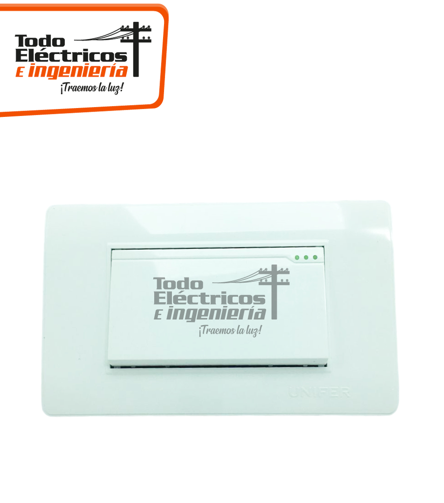 UNIF CONMUTABLE SENCILLO BLANCO POLICARBONATO  