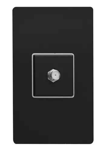 UNIF TOMA TELEFONICO NEGRO POLICARBONATO