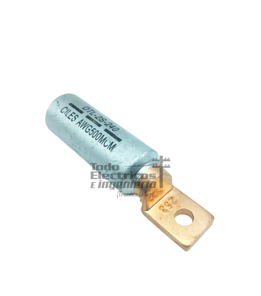 TERMINAL 500 BIMETALICA PALA DE COBRE   