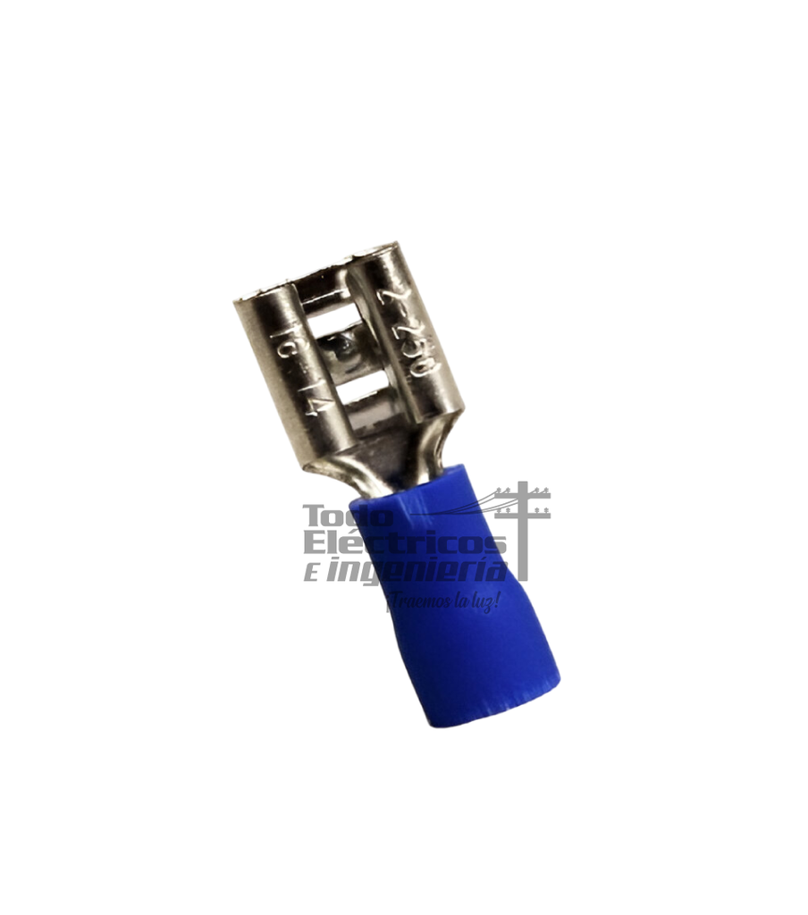 TERMINAL PLASTICA HEMBRA AZUL     