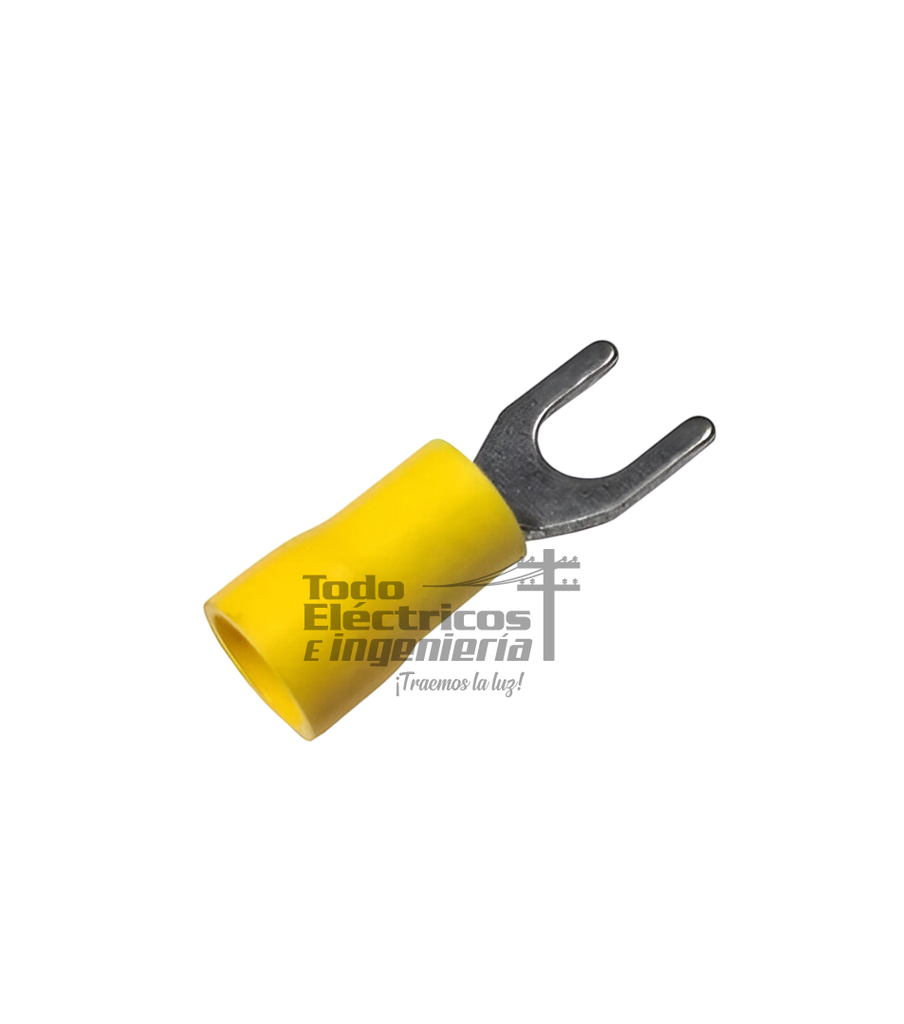 TERMINAL PLASTICA U AMARILLA     