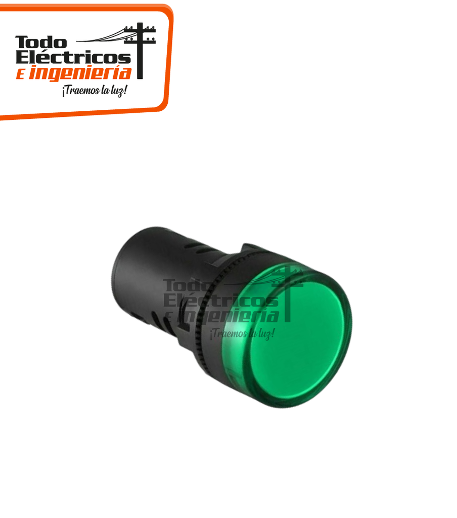 PILOTO LED 22MM 24V VERDE