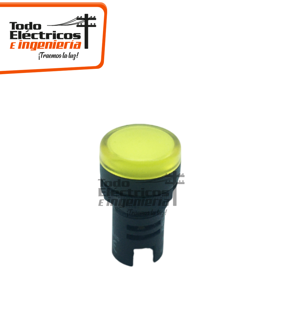 PILOTO LED 22MM 24V AMARILLO
