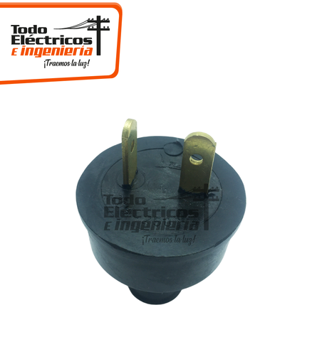 [0020027000001] MACHO 2X20 S/P 250V CAUCHO PATA TRABADA   