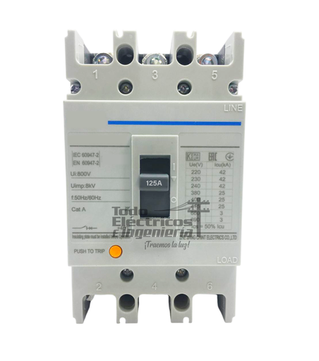 [0080815000011] BREAKER INDUSTRIAL TRIFASICO 125A     