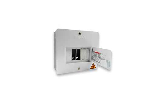 [0100105000001] TABLERO 4 CTOS CON PUERTA METALICA TERCOL    