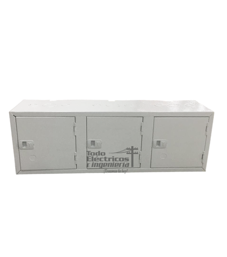 [0101019000001] CAJA EMPALME 60X20X10 3P FONDO MADERA    