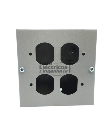 [0101025000004] CAJA TROQUELADA DOBLE TOMA  DOBLE  