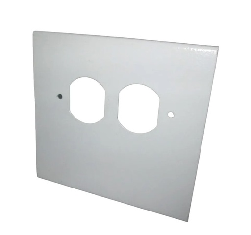 [0111145000003] TAPA TROQUELADA 12X4 PARA TOMA BLANCO    