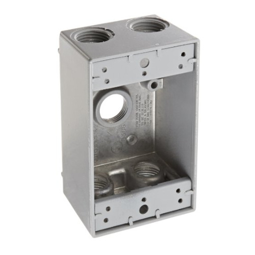 [0200201000006] CAJA RAWELT 2X4 5 ENTRADAS 3/4"   