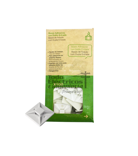 [0270275000001] AMARRE BASE AUTOADHESIVA BLANCA    