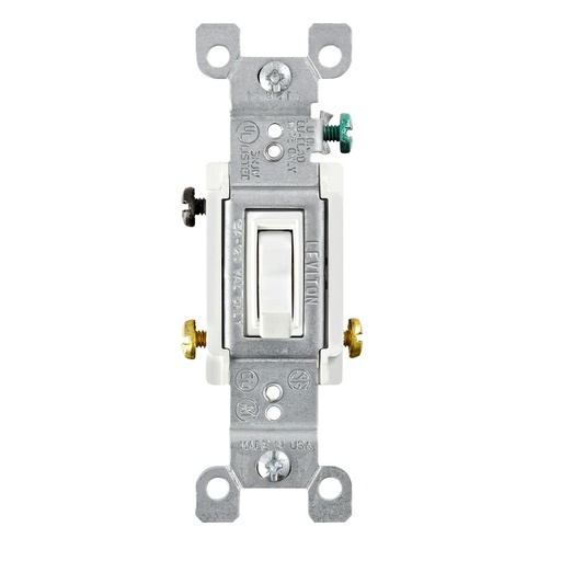 [0360363000001] LEVITON SWITCH BLANCO SENCILLO     
