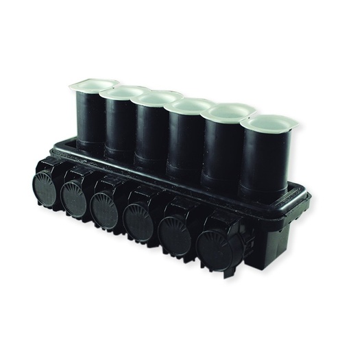 [0393941000001] REGLETA 6 VIAS SERIE 8000 BIMETALICA   