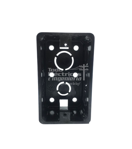 [0430439000001] CAJA PVC 2X4 LIBRE DE HALOGENOS NEGRA    