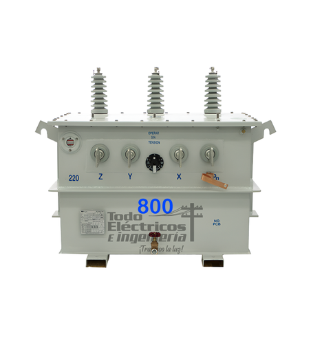 [0555513000013] TRANSFORMADOR TRIFASICO 800 KVA 13200/220V