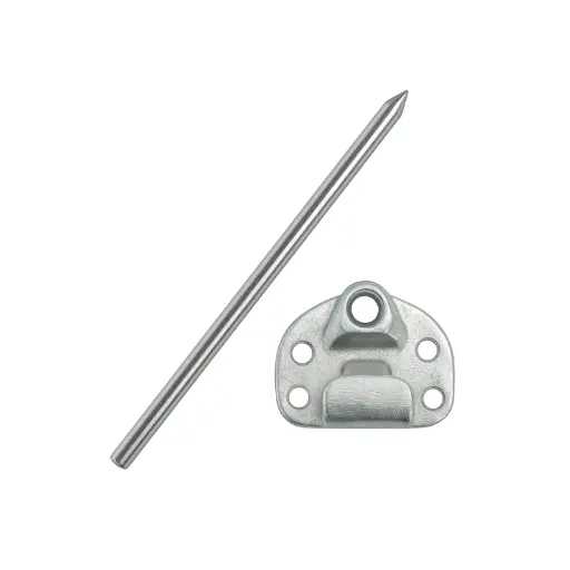 [0393935000003] MONT PUNTA FRANKLIN ALUMINIO 60CM BASE PLANA