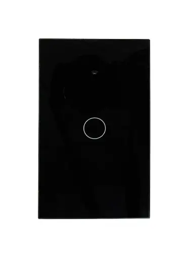 [0505024000002] SWITCH SENCILLO NEGRO TACTIL 1000W WIFI INTELIGENTE