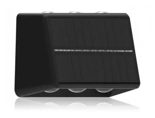 [0350357000004] APLIQUE LED SOLAR 4W 3 TONOS RGB
